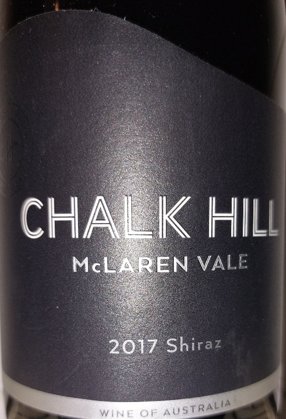 SHIRAZ 2017 CHALK HILL McLaren Vale